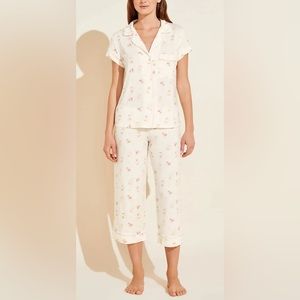 Eberjey PJ Set - Modal Tencel Short Sleeved Cropped Giselle